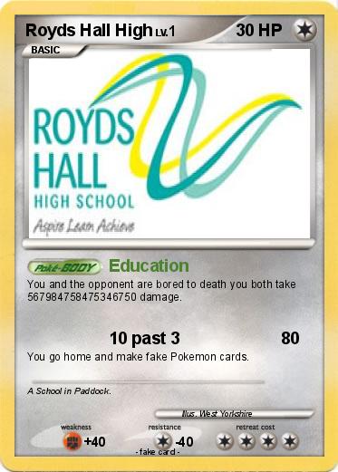 Pokemon Royds Hall High