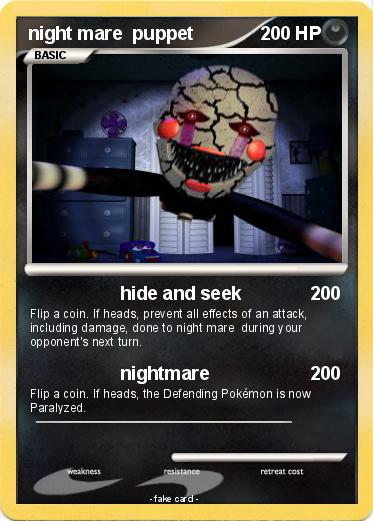 Pokemon night mare  puppet