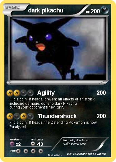 Pokemon dark pikachu