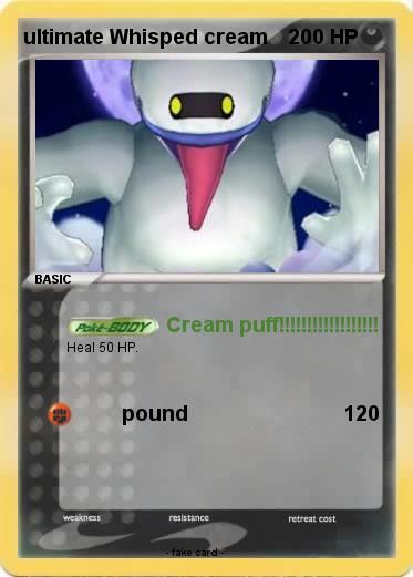 Pokemon ultimate Whisped cream