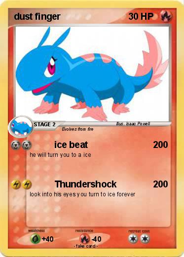 Pokemon dust finger