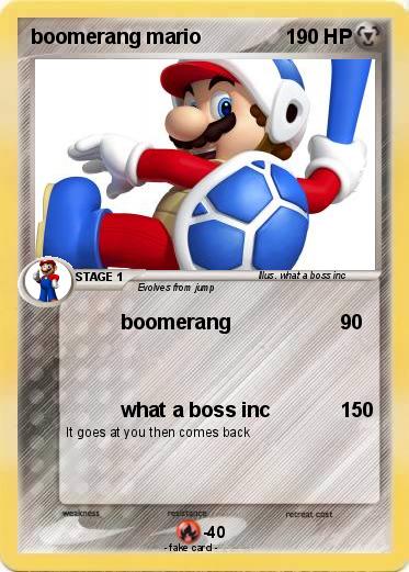 Pokemon boomerang mario