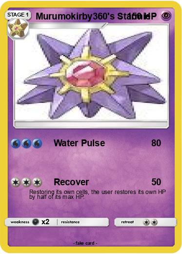 Pokemon Murumokirby360's Starmie