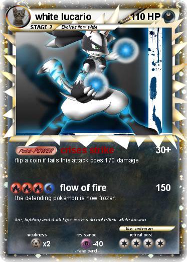 Pokemon white lucario