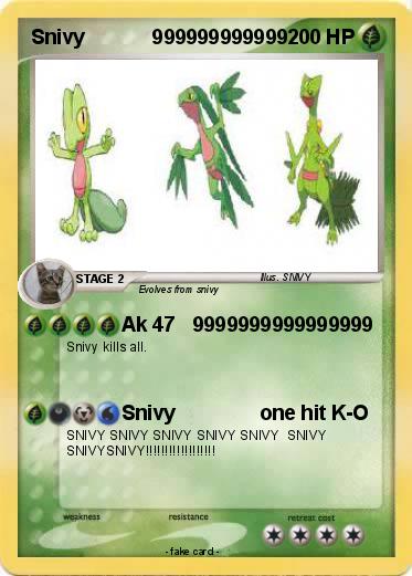 Pokemon Snivy            999999999999