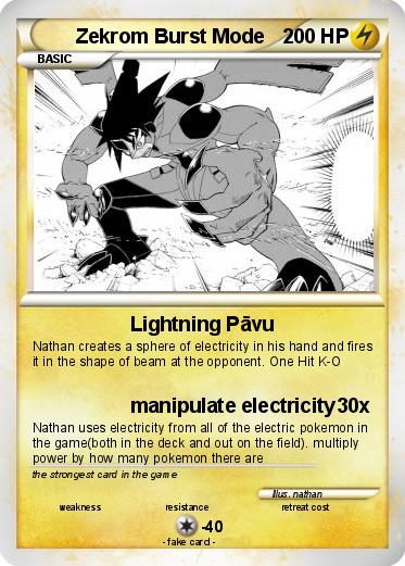 Pokemon Zekrom Burst Mode