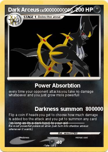 Pokemon Dark Arceus