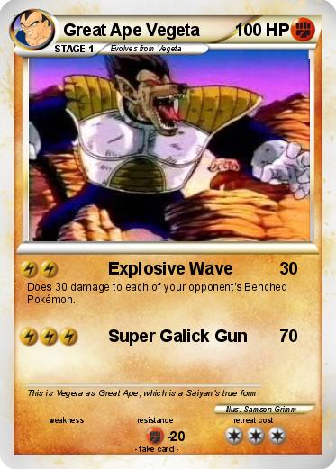 Pokemon Great Ape Vegeta