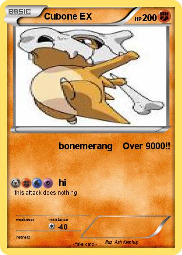 Pokemon Cubone EX