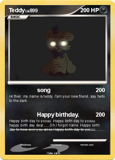 Pokemon Teddy