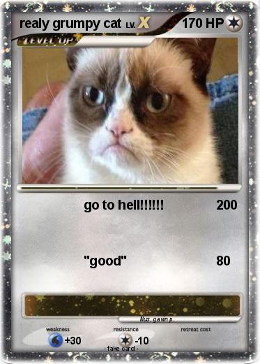 Pokemon realy grumpy cat