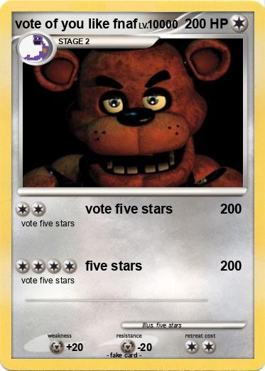 Pokemon vote of you like fnaf