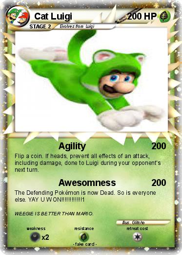 Pokemon Cat Luigi
