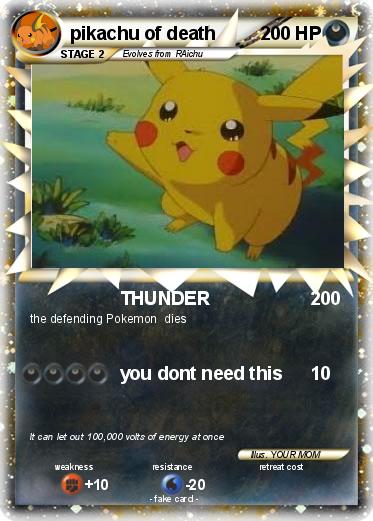 Pokemon pikachu of death