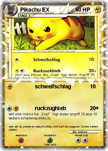 Pokemon Pikachu EX