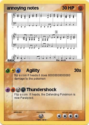 Pokemon annoying notes