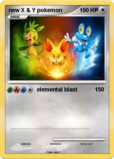 Pokemon new X & Y pokemon