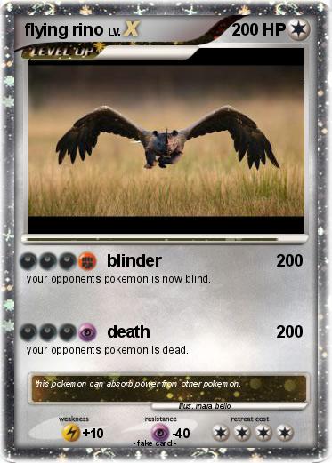Pokemon flying rino
