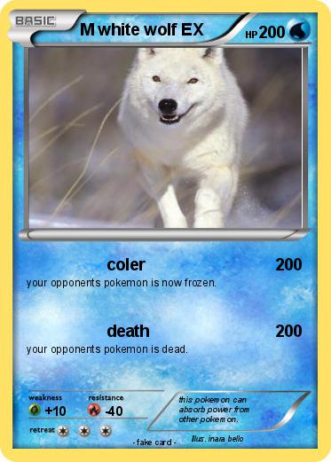 Pokemon M white wolf EX