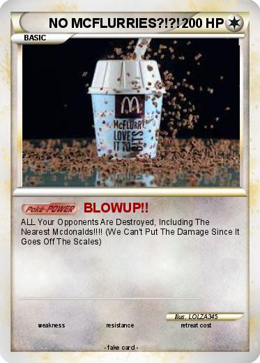 Pokemon NO MCFLURRIES?!?!