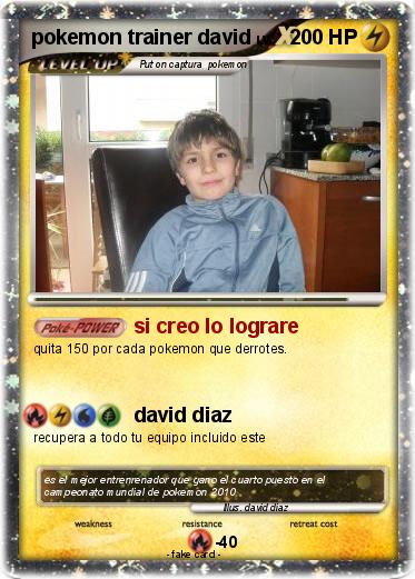 Pokemon pokemon trainer david
