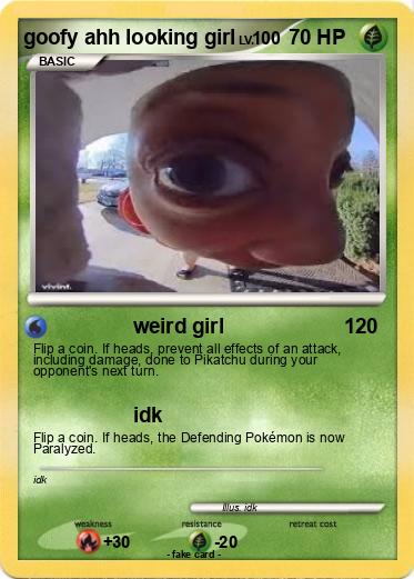 Pokemon goofy ahh looking girl