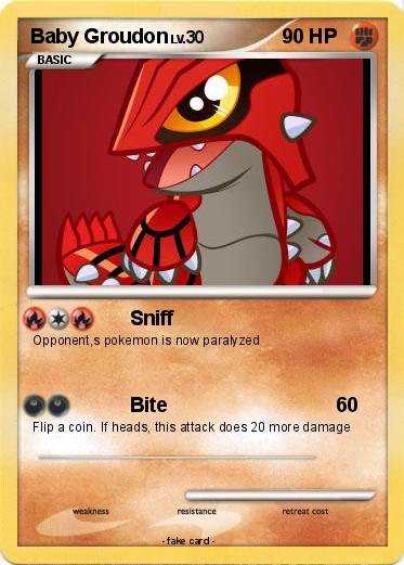 Pokemon Baby Groudon
