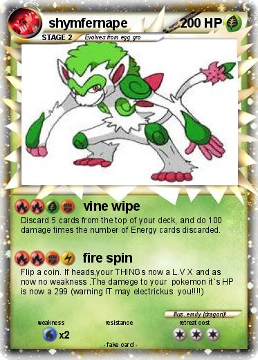 Pokemon shymfernape