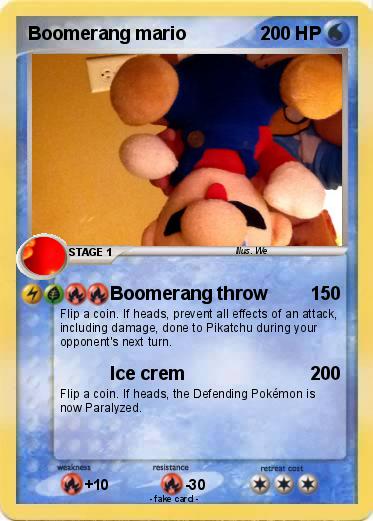 Pokemon Boomerang mario
