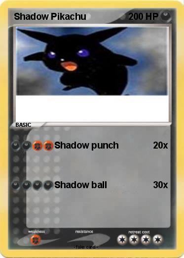 Pokemon Shadow Pikachu