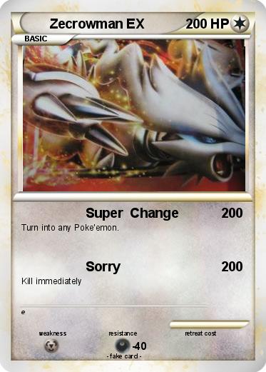 Pokemon Zecrowman EX