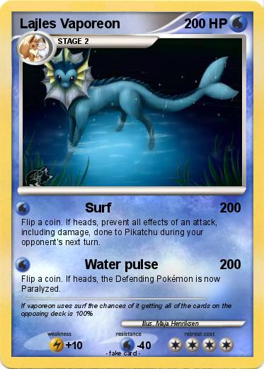 Pokemon Lajles Vaporeon
