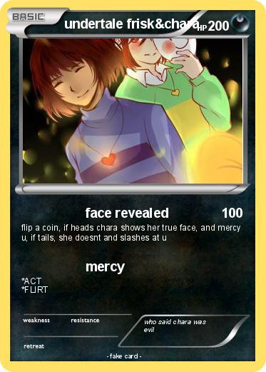 Pokemon undertale frisk&chara