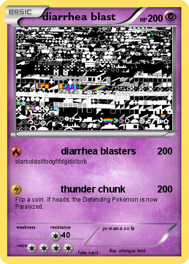 Pokemon diarrhea blast