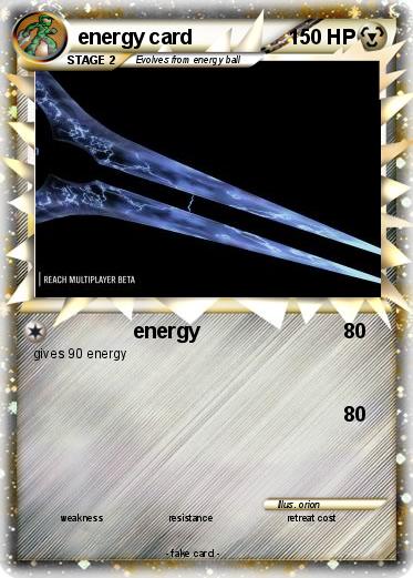 Pokemon energy card