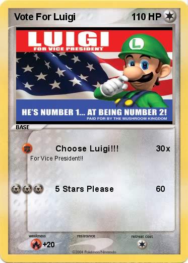 Pokemon Vote For Luigi