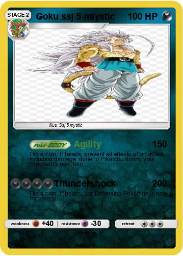 Pokemon Goku ssj 5 miystic