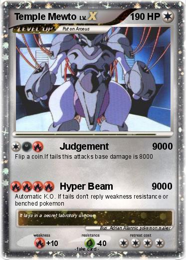 Pokemon Temple Mewto