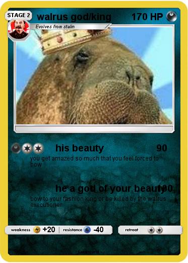 Pokemon walrus god/king
