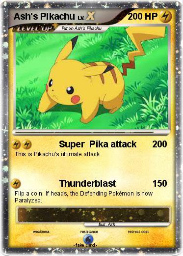Pokemon Ash's Pikachu