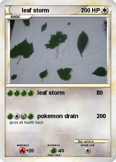 Pokemon leaf storm