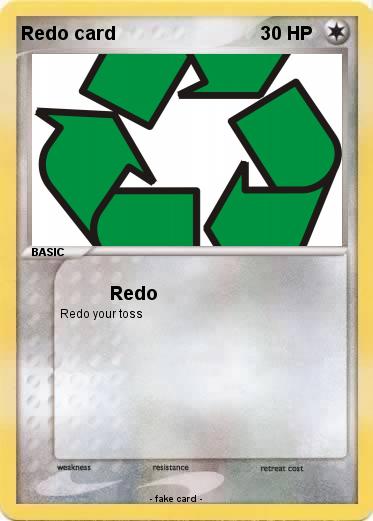 Pokemon Redo card
