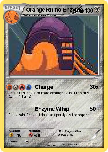 Pokemon Orange Rhino Enzyme