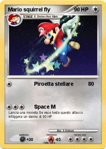 Pokemon Mario squirrel fly