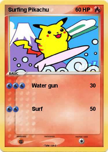 Pokemon Surfing Pikachu