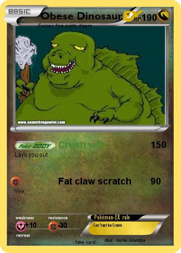 Pokemon Obese Dinosaur