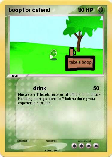 Pokemon boop for defend