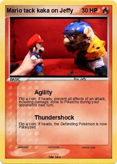 Pokemon Mario tack kaka on Jeffy