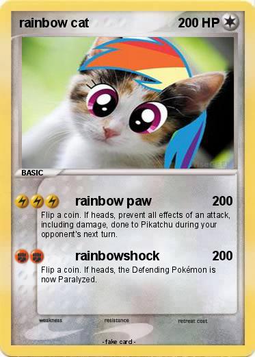 Pokemon rainbow cat
