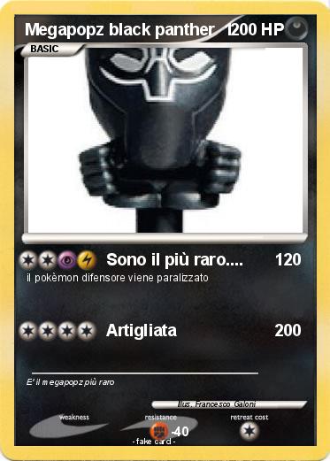 Pokemon Megapopz black panther  1